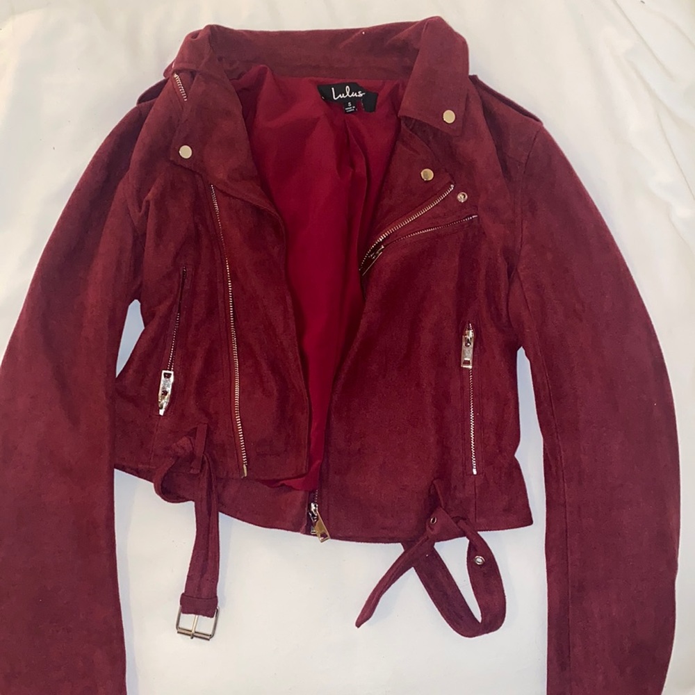 Lulu’s Maroon Suede Jacket